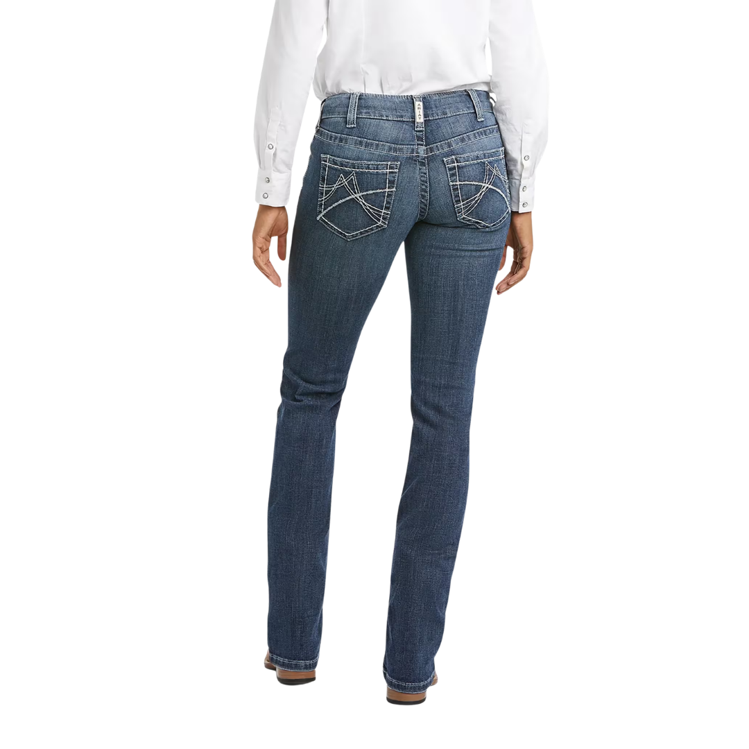 Ariat Women's Real Mid Rise Blue Jeans