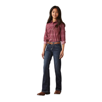 Ariat Youth Girl's Real Brianna Blue Jeans