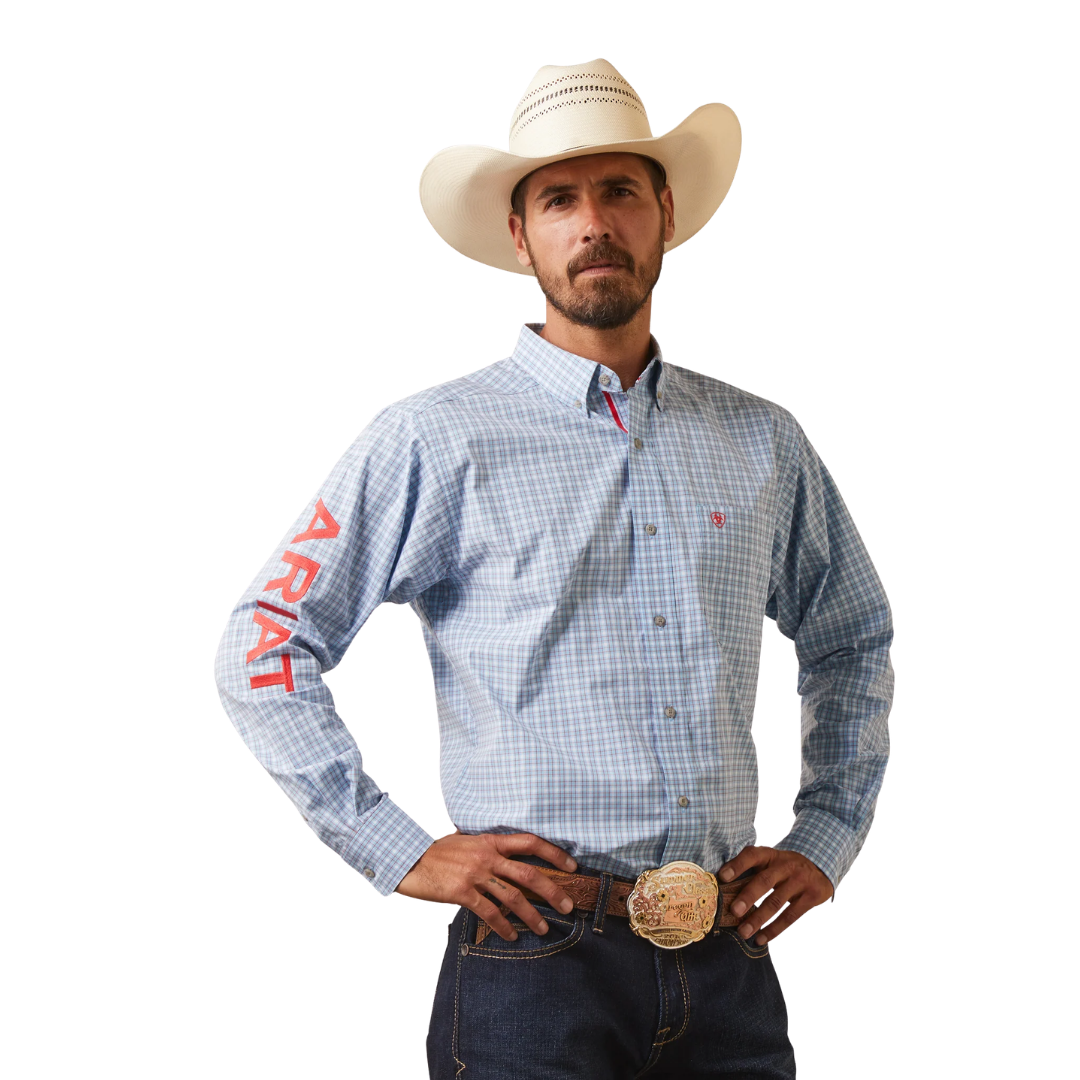 Ariat Men's Pro Series Team Hylton Blue Shirt