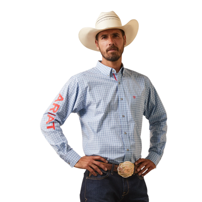 Ariat Men's Pro Series Team Hylton Blue Shirt