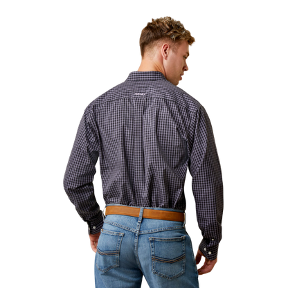 Ariat Men's Wrinkle Free Fitzgerald Blue Shirt