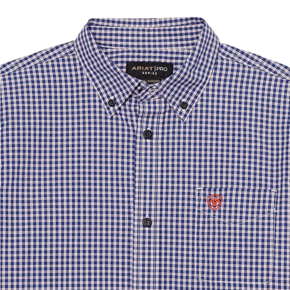 Ariat Youth Boy's Louis White Navy Shirt