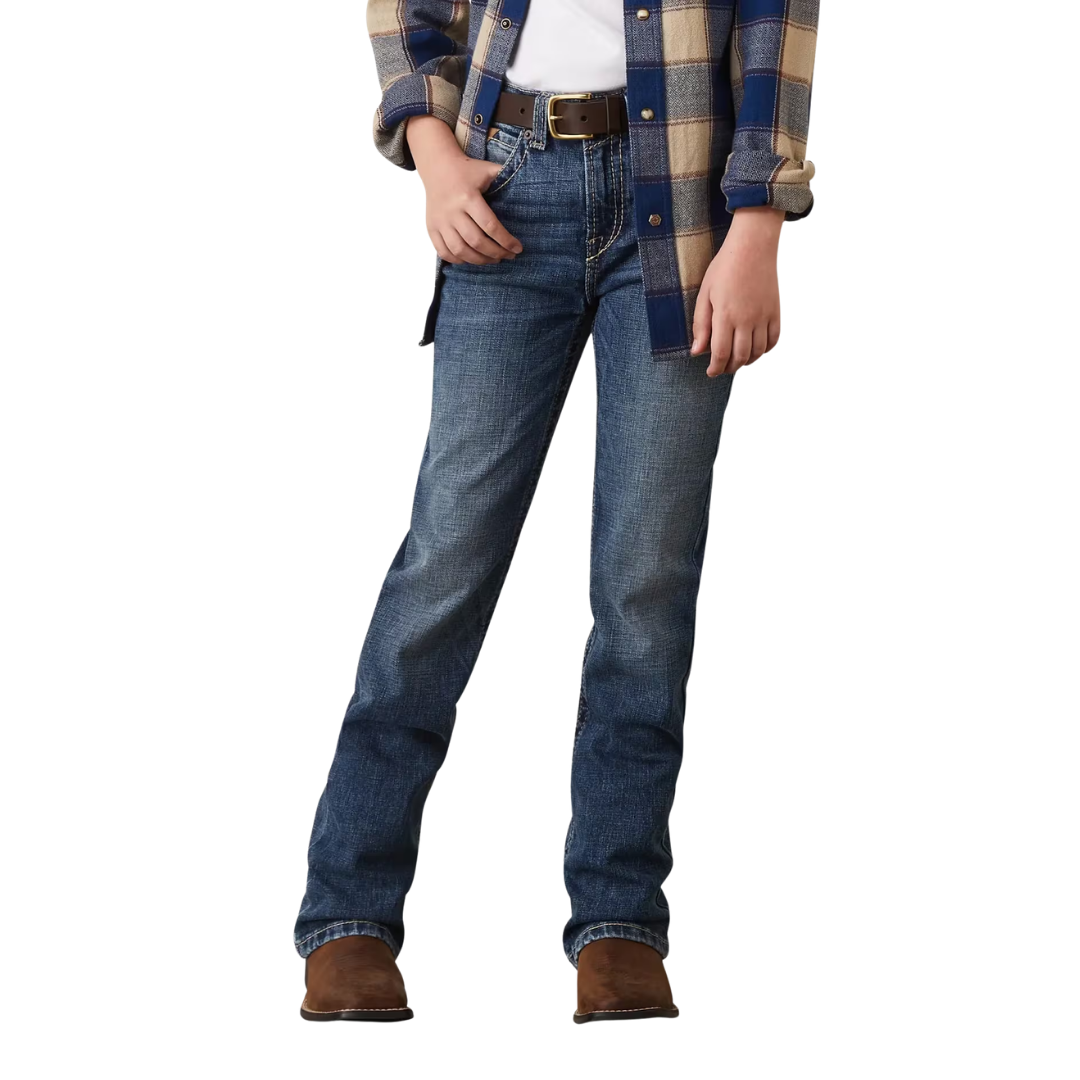 Ariat Boy's B4 Relaxed Graysill Boot Cut Jeans