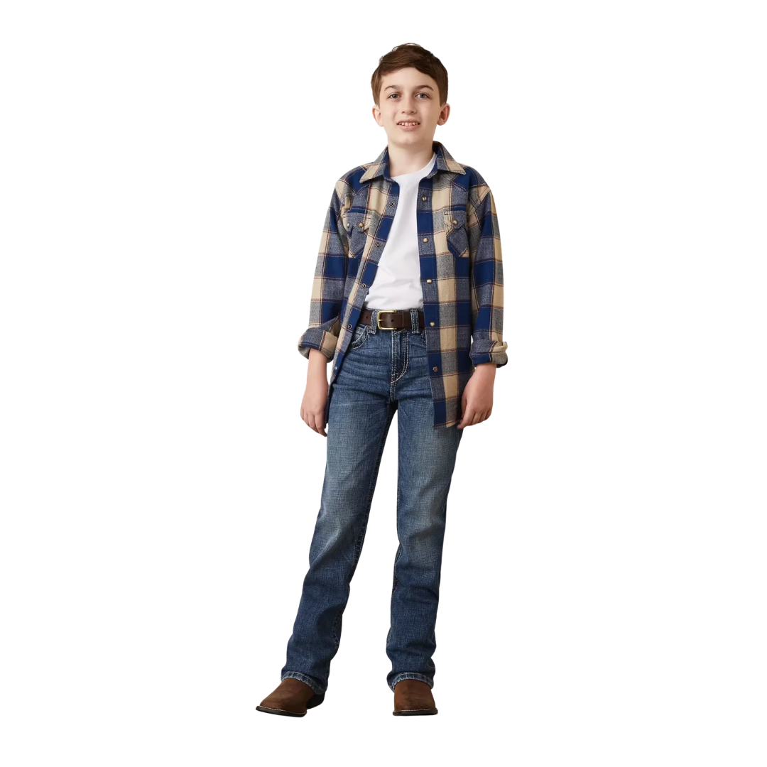 Ariat Boy's B4 Relaxed Graysill Boot Cut Jeans