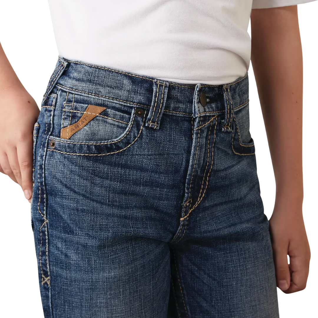 Ariat Boy's B4 Relaxed Graysill Boot Cut Jeans