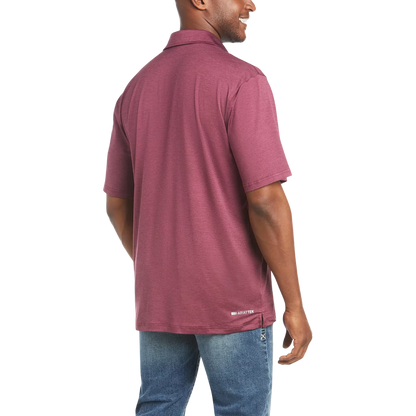 Ariat Men's Charger 2.0 Malbec Polo Shirt