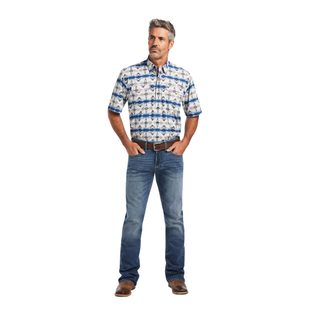 Ariat Men's Venttek Outbound Blue Shirt
