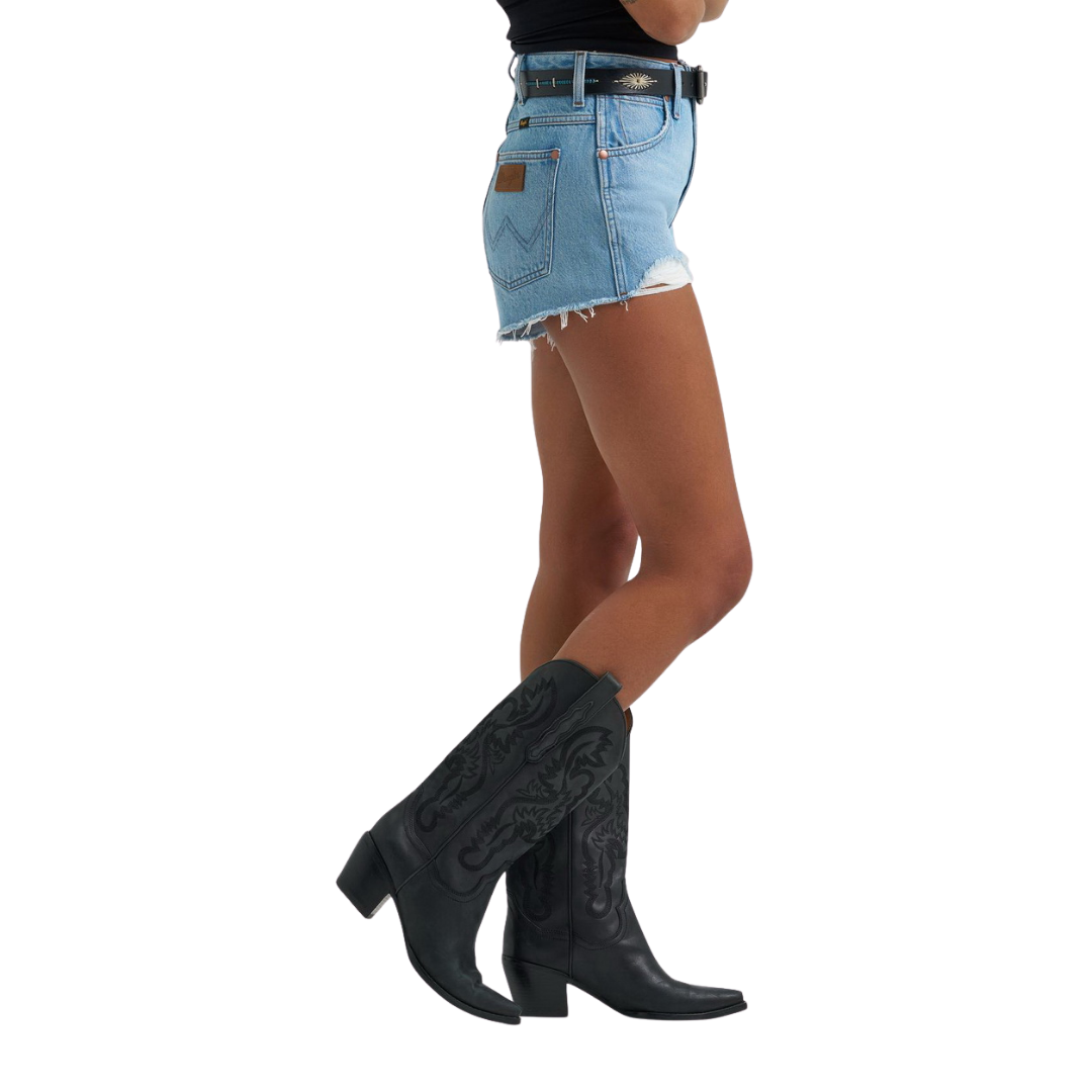 Wrangler Women's Cowboy Sunflower Denim Shorts