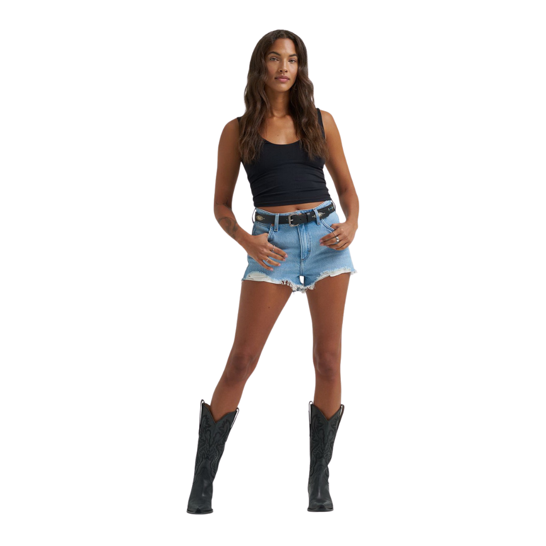 Wrangler Women's Cowboy Sunflower Denim Shorts