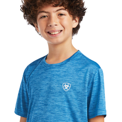 Ariat Youth Boy's Charger Patriotic Blue Shirts