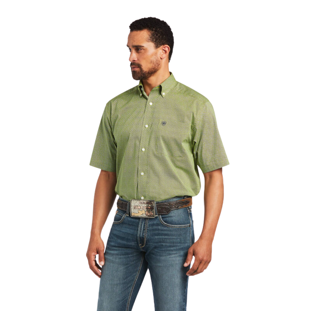 Ariat Men's Branson Stretch Green Shirt