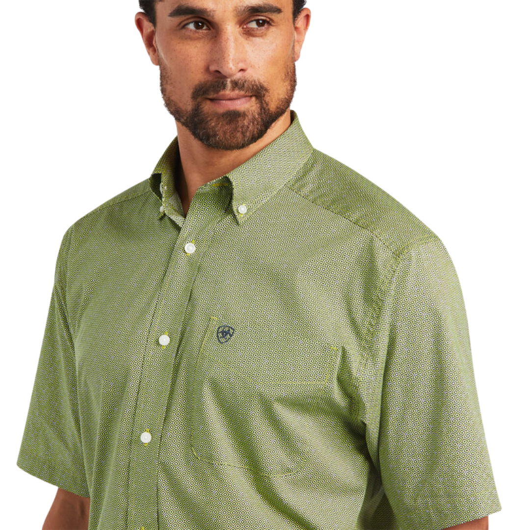 Ariat Men's Branson Stretch Green Shirt