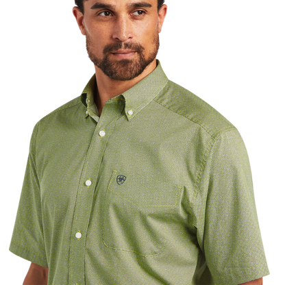Ariat Men's Branson Stretch Green Shirt