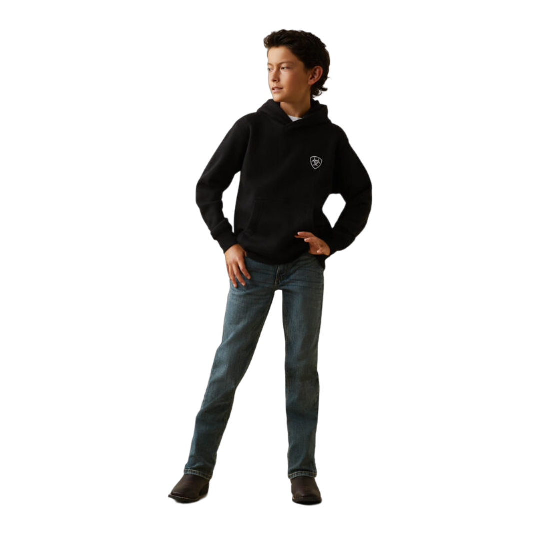 Ariat Youth Boy's Americana Black Hoodie