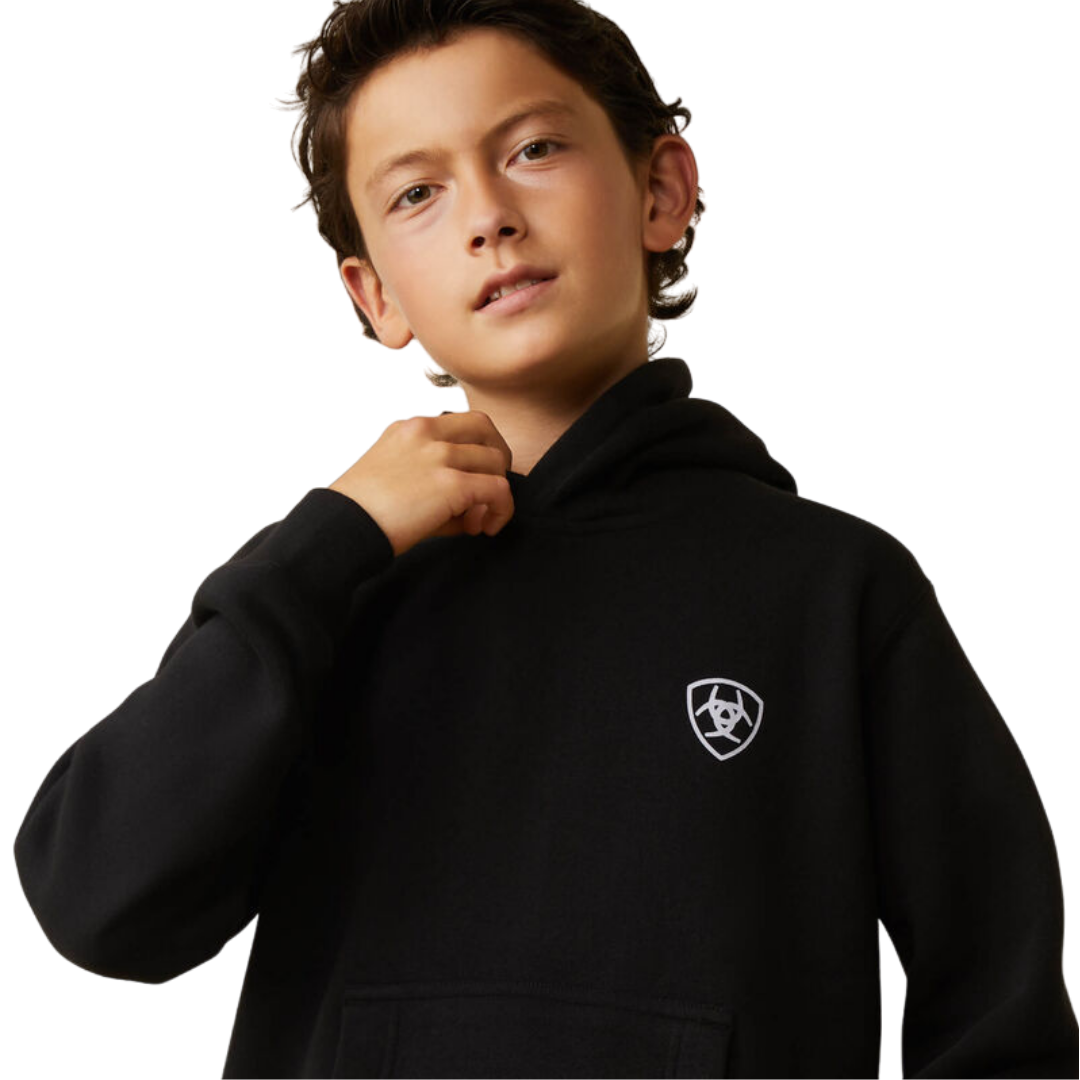 Ariat Youth Boy's Americana Black Hoodie