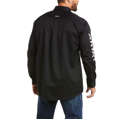 Ariat Men's Team Logo Twill Classic Black Shirt