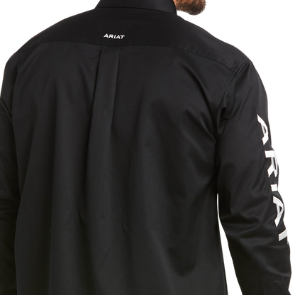 Ariat Men's Team Logo Twill Classic Black Shirt
