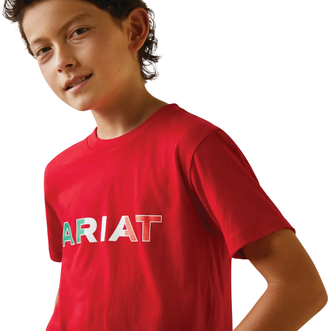 Ariat Youth Boy's Viva Mexico Independent SMU Red Shirt