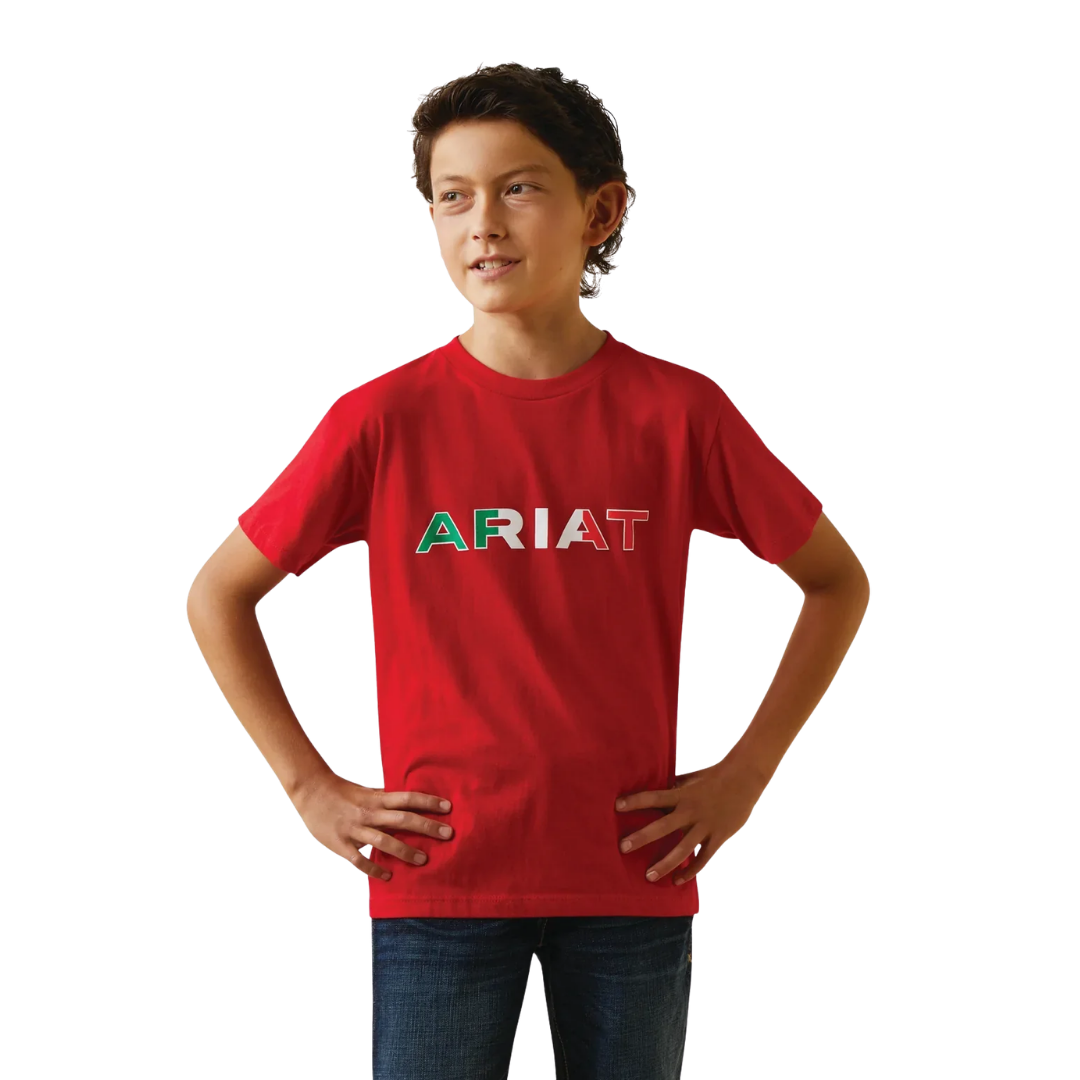 Ariat Youth Boy's Viva Mexico Independent SMU Red Shirt