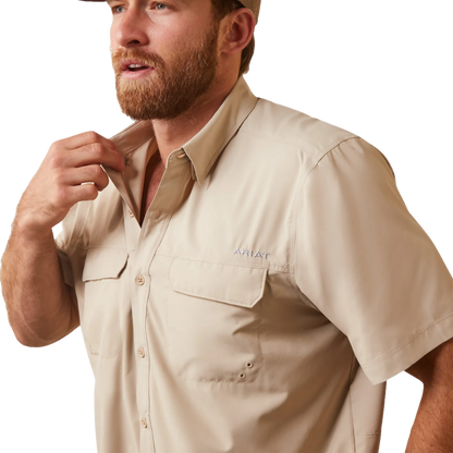 Ariat Men's VentTEK Outbound Oxford Tan Shirt
