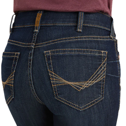 Ariat Women's Greta Perfect Rise Straight Blue Jeans