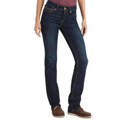 Ariat Women's Greta Perfect Rise Straight Blue Jeans