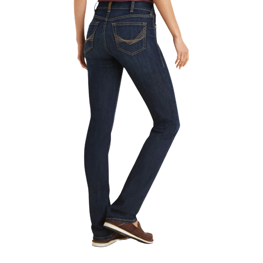 Ariat Women's Greta Perfect Rise Straight Blue Jeans