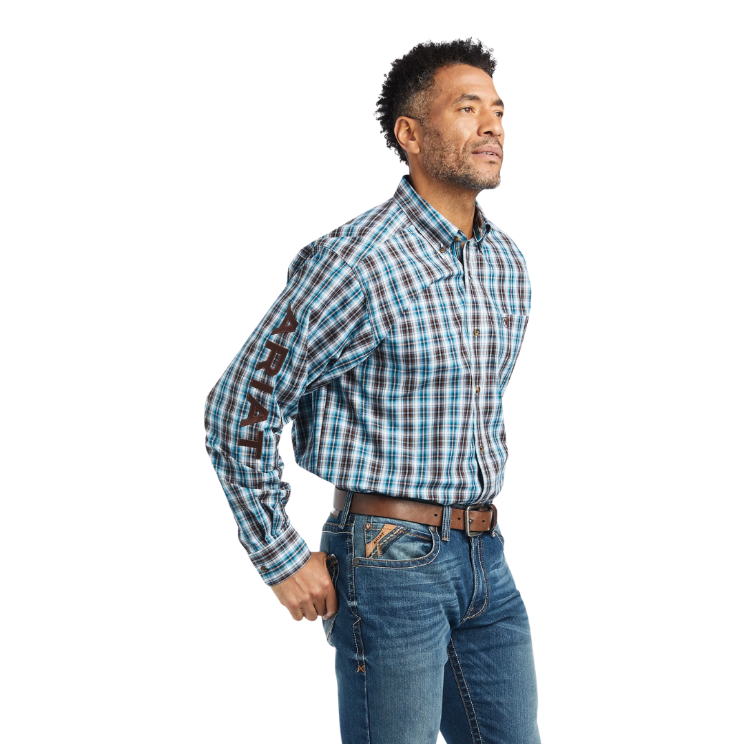 Ariat Men's Pro Team Cade Ocean Blue Shirt