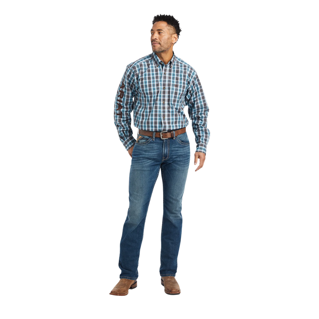 Ariat Men's Pro Team Cade Ocean Blue Shirt