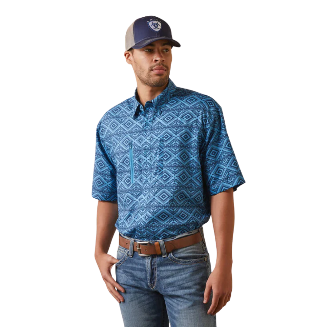 Ariat Men's VentTEK Classic Blue Shirt