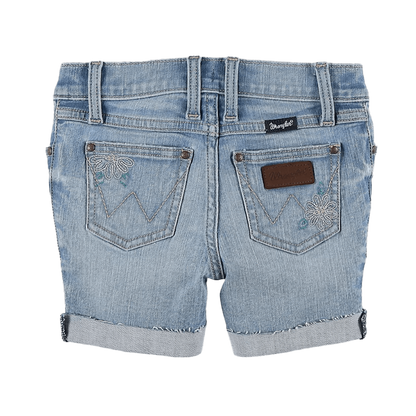 Wrangler Youth Girl's Easy Devon Cuffed Blue Shorts