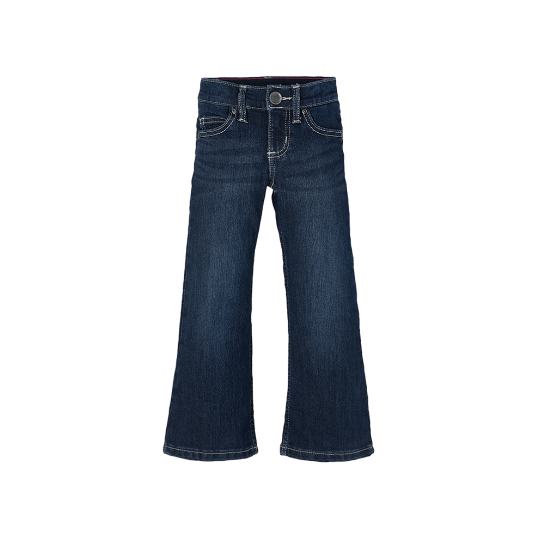 Wrangler Youth Girl's Boot Cut Embroidered Blue Jeans