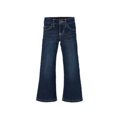 Wrangler Youth Girl's Boot Cut Embroidered Blue Jeans
