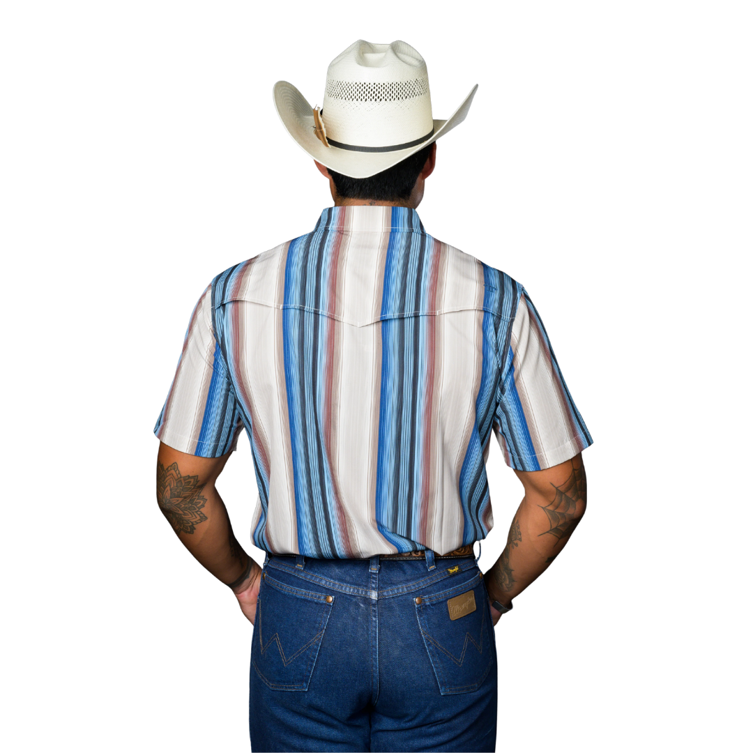 Ferrell Men's The Harrison Snap Cream Shirt