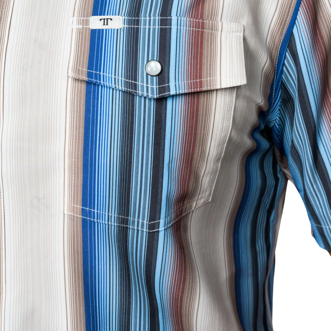 Ferrell Men's The Harrison Snap Cream Shirt