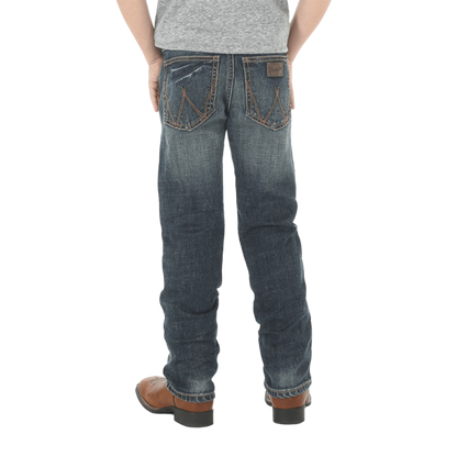 Wrangler Youth Boy's Retro Slim Straight Dark Wash Jeans