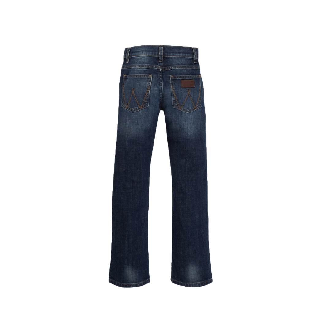 Wrangler Youth Boy's Bozeman Retro Slim Straight Blue Jeans