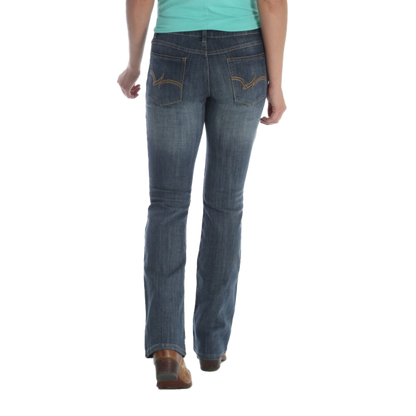 Wrangler Women's Mid Rise Boot Cut Black Jeans