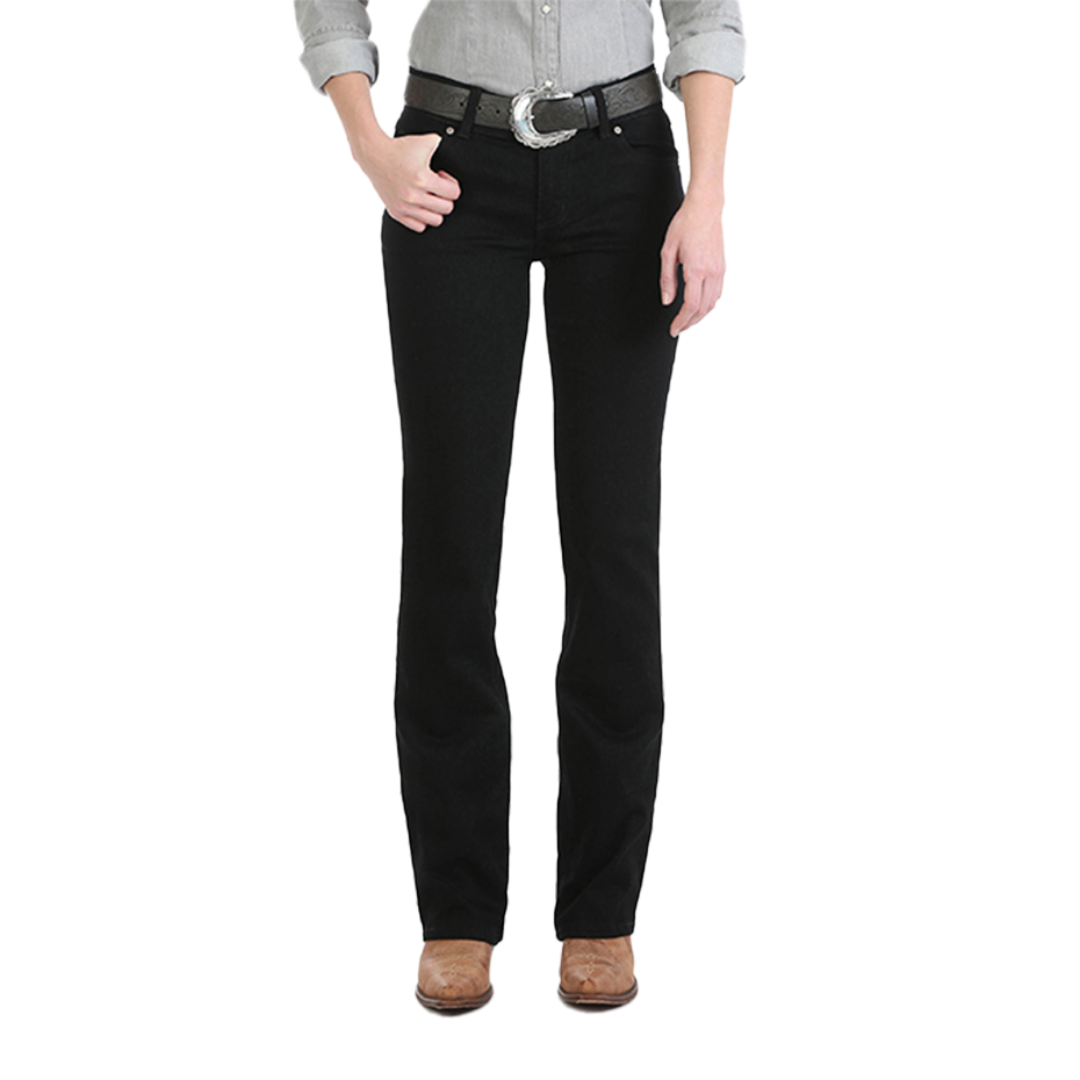 Wrangler Women's Mid Rise Black Jeans