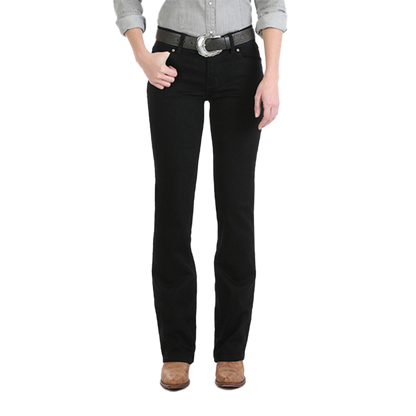 Wrangler Women's Mid Rise Black Jeans
