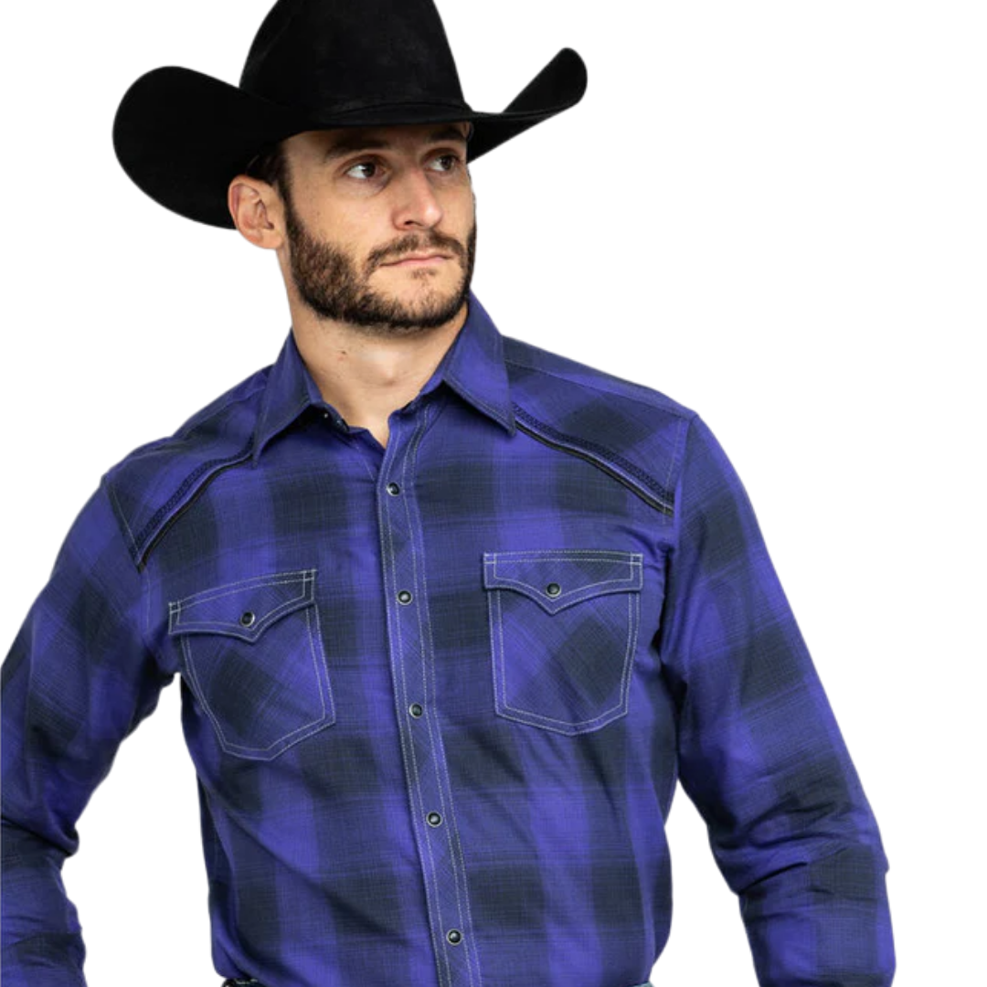 Wrangler Men's Rock 47 Printed Long Sleeve Shirt