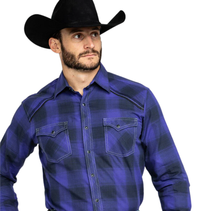 Wrangler Men's Rock 47 Printed Long Sleeve Shirt