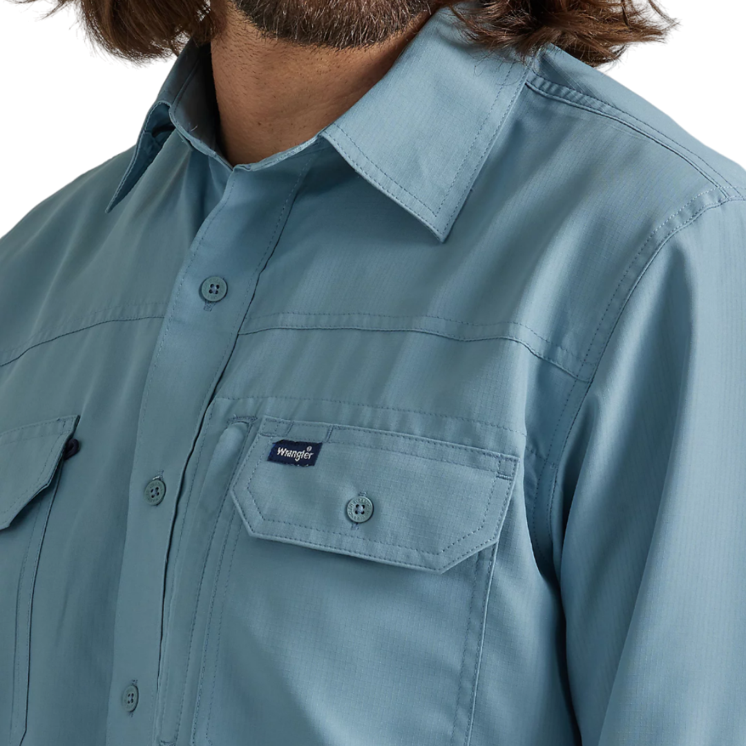 Wrangler Men's Performance Sky Blue Shirt