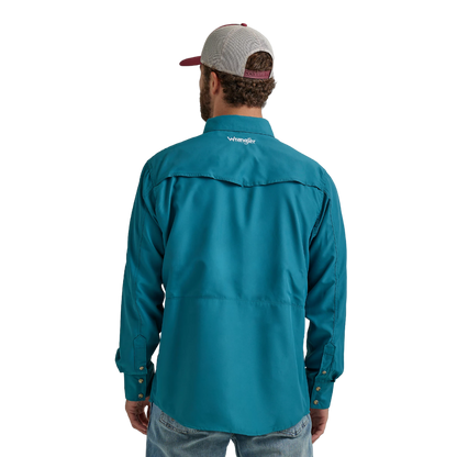 Wrangler Men's Performance Deep Teal Shirt