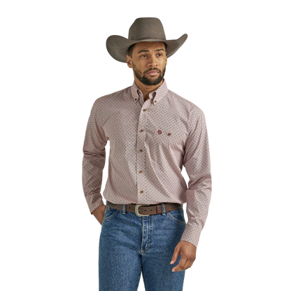 Wrangler Men's George Strait Pocket Red Shirt