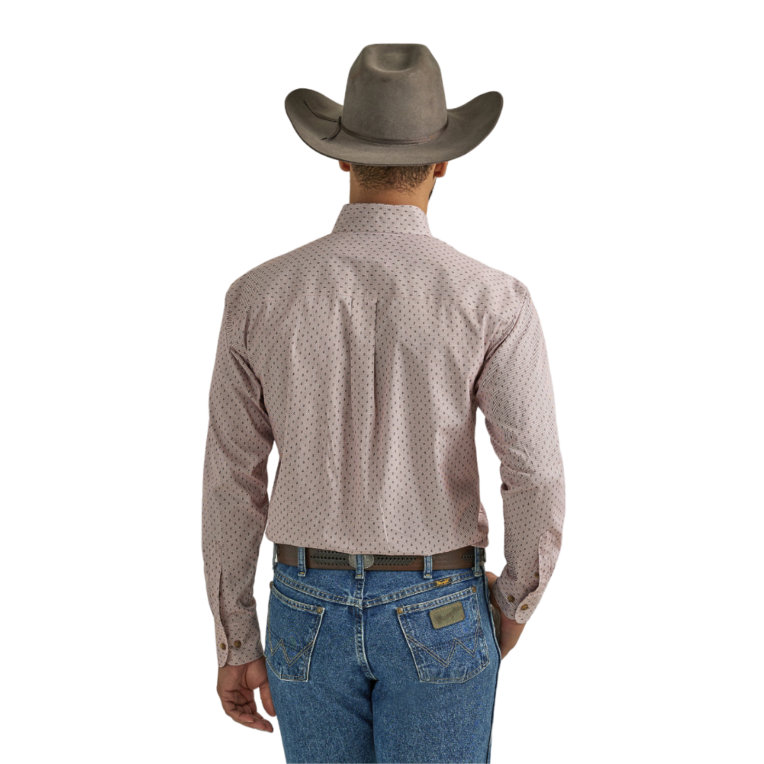 Wrangler Men's George Strait Pocket Red Shirt