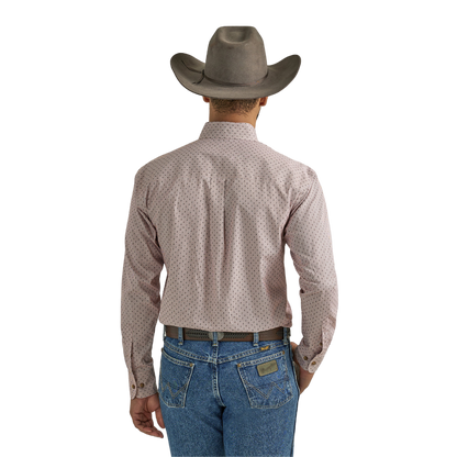 Wrangler Men's George Strait Pocket Red Shirt