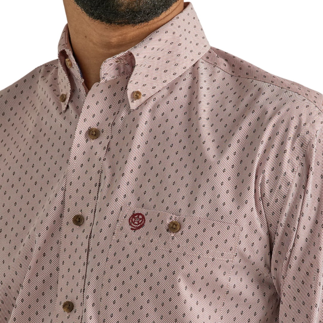 Wrangler Men's George Strait Pocket Red Shirt