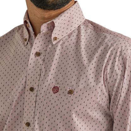 Wrangler Men's George Strait Pocket Red Shirt
