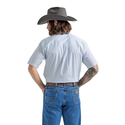 Wrangler Men's George Strait Baby Blue Shirt